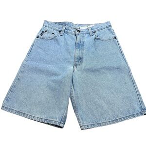 Vintage 90s Mom Baggy Jean Shorts Jorts Light Blue Dad Jorts Size 12